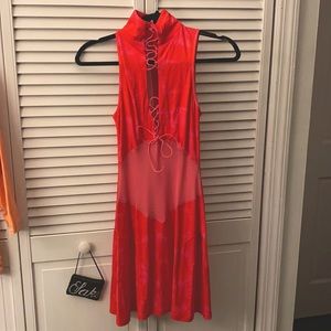 I.AM.GIA hot pink tie dye dress